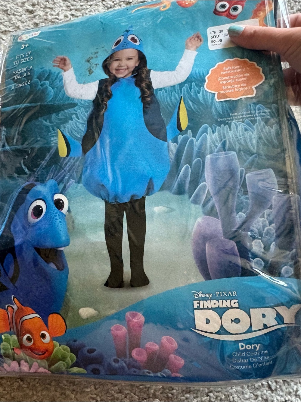 Disney Dory Finding Nemo Fish Plush Costume NEW Halloween World Land Cruise